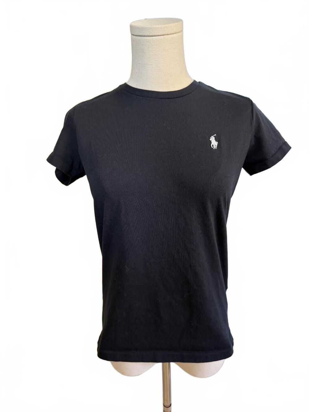 Polo Ralph Lauren Classic Black Crew Neck T-Shirt Size Small